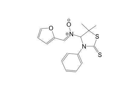 4-[(Z)-(2-furylmethylene)(oxido)amino]-5,5-dimethyl-3-phenyl-1,3-thiazolidine-2-thione