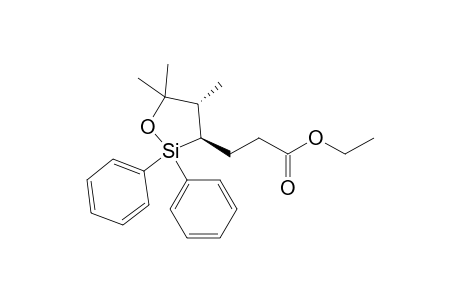 3-((3R,4S)-4,5,5-Trimethyl-2,2-diphenyl-[1,2]oxasilolan-3-yl)-propionic acid ethyl ester