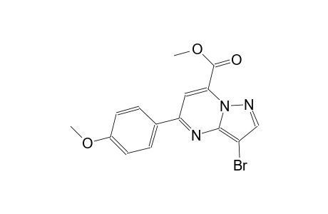 pyrazolo[1,5-a]pyrimidine-7-carboxylic acid, 3-bromo-5-(4-methoxyphenyl)-, methyl ester