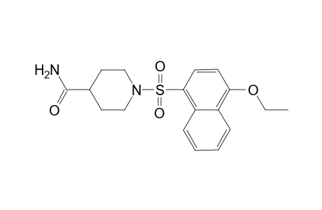 1-(4-Ethoxynaphthalen-1-yl)sulfonylpiperidine-4-carboxamide