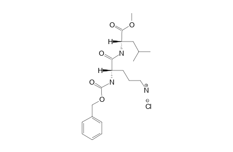 METHYL-N-(BENZYLOXYCARBONYL)-EPSILON-N-(HYDROCHLORIDE)-ORNITHYLLEUCINE