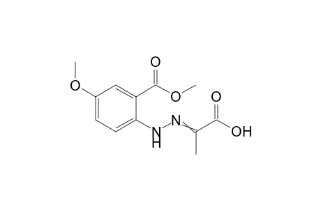 2-(2-(4-methoxy-2-(methoxycarbonyl)phenyl)hydrazono)propanoic acid