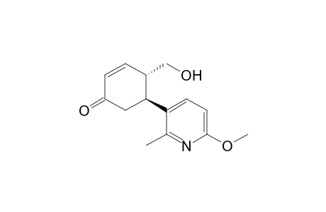 (4S*,5S*)-4-Hydroxymethyl-5-(6'-methoxy-2'-methylpyridin-3'-yl)cyclohex-2-en-1-one