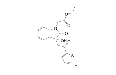 ethyl {3-[2-(5-chloro-2-thienyl)-2-oxoethyl]-3-hydroxy-2-oxo-2,3-dihydro-1H-indol-1-yl}acetate