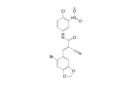 2-propenamide, 3-(6-bromo-1,3-benzodioxol-5-yl)-N-(4-chloro-3-nitrophenyl)-2-cyano-, (2E)-