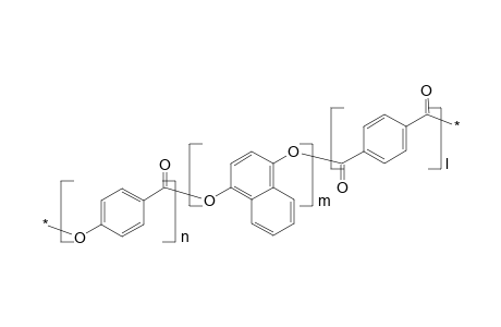 Poly(p-hydroxybenzoic acid-co-terephthalic acid-co-1,4-dihydroxynaphthalene), 40:35:25