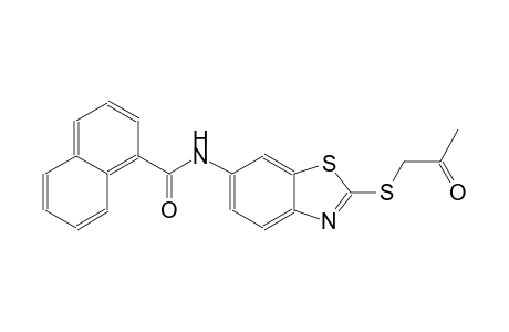 N-{2-[(2-oxopropyl)sulfanyl]-1,3-benzothiazol-6-yl}-1-naphthamide