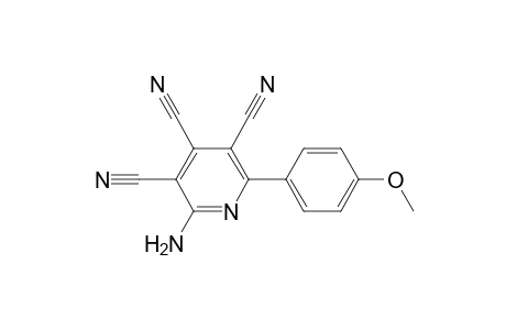 3,4,5-Pyridinetricarbonitrile, 2-amino-6-(4-methoxyphenyl)-