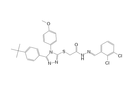 2-{[5-(4-tert-butylphenyl)-4-(4-methoxyphenyl)-4H-1,2,4-triazol-3-yl]sulfanyl}-N'-[(E)-(2,3-dichlorophenyl)methylidene]acetohydrazide