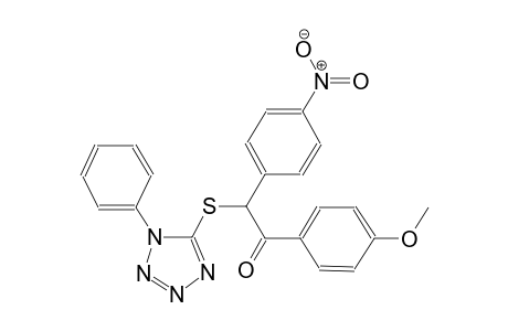 ethanone, 1-(4-methoxyphenyl)-2-(4-nitrophenyl)-2-[(1-phenyl-1H-tetrazol-5-yl)thio]-