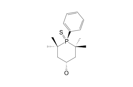 2,2,6,6-Tetramethyl-1-phenyl-4-phosphorinanol-1-sulfide
