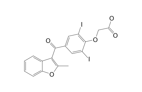 2-METHYL-3-(3,5-DIIODO-4-CARBOXYMETHOXYBENZOYL)-BENZOFURAN