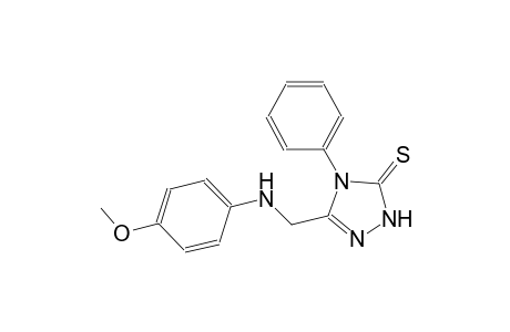 5-[(4-methoxyanilino)methyl]-4-phenyl-2,4-dihydro-3H-1,2,4-triazole-3-thione