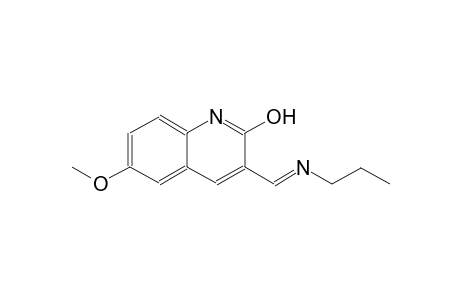6-methoxy-3-{(E)-[(E)-propylimino]methyl}-2-quinolinol