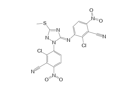 3-METHYLTHIO-1-(2-CHLORO-3-CYANO-4-NITROPHENYL)-5-(2-CHLORO-3-CYANO-4-NITROPHENYLIMINO)-2H-1,2,4-TRIAZOLE