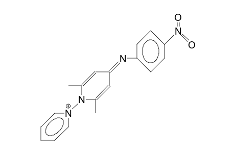 N-(4-[4-Nitro-phenyl]iminio-2,6-dimethyl-pyridin-1-yl)-pyridinium cation
