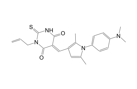 (5E)-1-allyl-5-({1-[4-(dimethylamino)phenyl]-2,5-dimethyl-1H-pyrrol-3-yl}methylene)-2-thioxodihydro-4,6(1H,5H)-pyrimidinedione