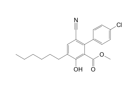 Methyl 4'-Chloro-6-cyano-4-hexyl-3-hydroxybiphenyl-2-carboxylate
