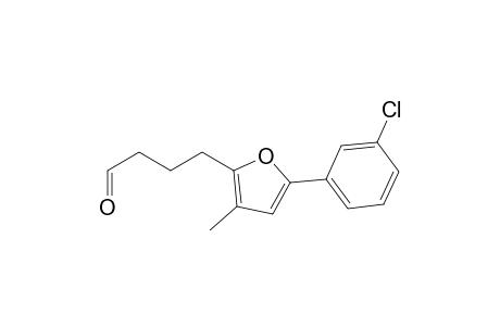 4-(5-(3-Chlorophenyl)-3-methylfuran-2-yl)butanal