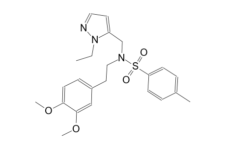 benzenesulfonamide, N-[2-(3,4-dimethoxyphenyl)ethyl]-N-[(1-ethyl-1H-pyrazol-5-yl)methyl]-4-methyl-