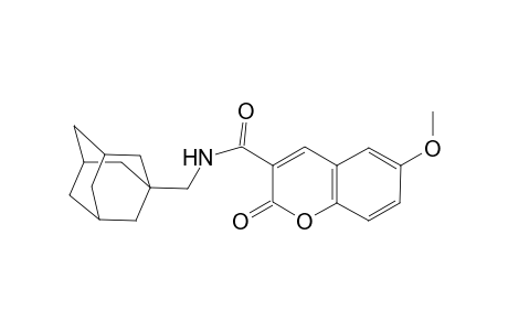 2H-Chromene-3-carboxamide, N-(adamantan-1-yl)methyl-6-methoxy-2-oxo-