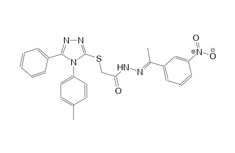 acetic acid, [[4-(4-methylphenyl)-5-phenyl-4H-1,2,4-triazol-3-yl]thio]-, 2-[(E)-1-(3-nitrophenyl)ethylidene]hydrazide