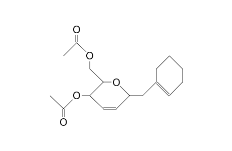 1-Cyclohexenyl-methyl C-4,6-di-O-acetyl-1,2,3-trideoxy-D-gluco-hex-2-eno-pyranoside