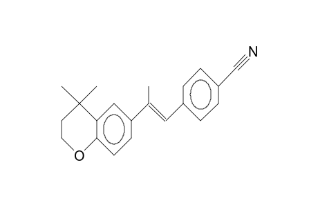 1-(4-Cyano-phenyl)-2-trans-(4,4-dimethyl-2,3-dihydro-benzopyran-6-yl)-propene