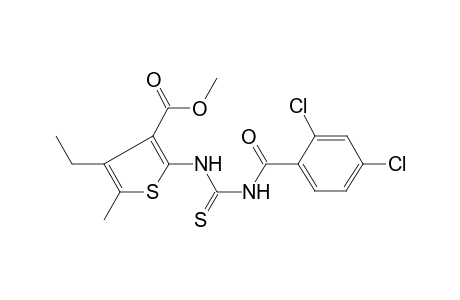 2-[(2,4-dichlorobenzoyl)thiocarbamoylamino]-4-ethyl-5-methyl-thiophene-3-carboxylic acid methyl ester
