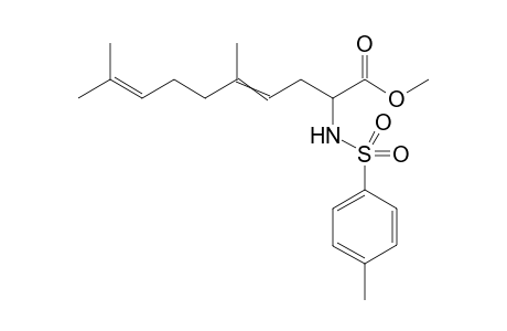 methyl 5,9-dimethyl-2-(p-tolylsulfonylamino)deca-4,8-dienoate
