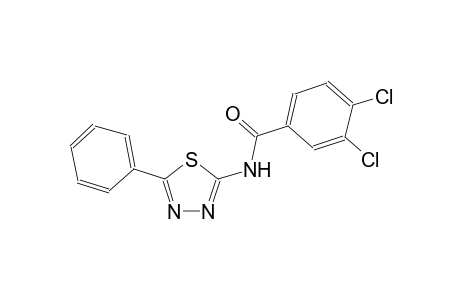3,4-dichloro-N-(5-phenyl-1,3,4-thiadiazol-2-yl)benzamide