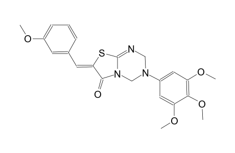 (7Z)-7-(3-methoxybenzylidene)-3-(3,4,5-trimethoxyphenyl)-3,4-dihydro-2H-[1,3]thiazolo[3,2-a][1,3,5]triazin-6(7H)-one