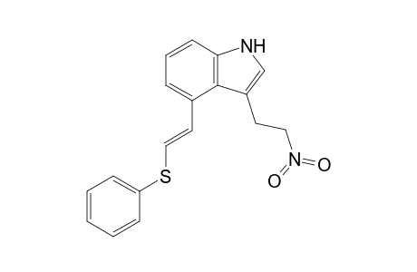 3-(2'-Nitroethyl)-4-[2'-(phenylthio)ethenyl]indole