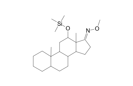 5.ALPHA.-ANDROSTAN-12.BETA.-OL-17-ONE(17-O-METHYLOXIME-12.BETA.-TRIMETHYLSILYL ETHER)