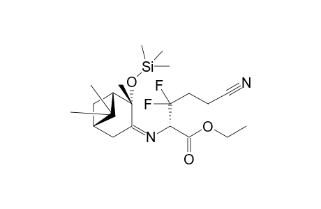 (1'S,2'S,5'S,2S)-Ethyl 2-[(2'-trimethylsiloxypinylidene)amino]-5-cyano-3,3-difluoropentano-1-ate