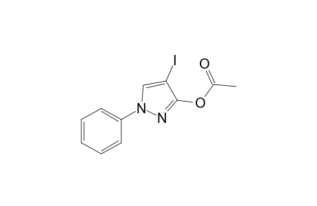 4-iodo-1-phenyl-1H-pyrazol-3-yl acetate