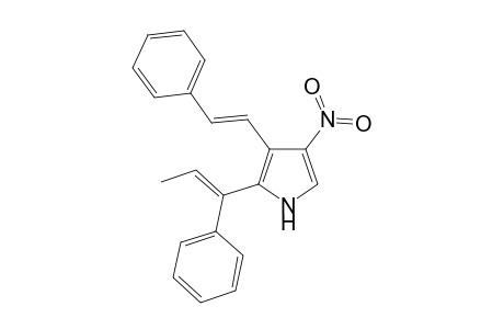 (E,E)-3-Nitro-3-(4-phenylethenyl)-2-(1-phenylprop-1-enyl)pyrrole