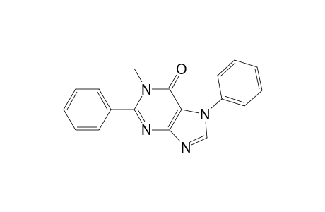 6H-Purin-6-one, 1,7-dihydro-1-methyl-2,7-diphenyl-