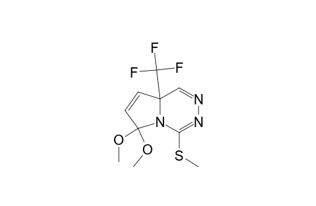 6,8a-Dihydro-6,6-dimethoxy-4-(methylthio)-8a-(trifluoromethyl)pyrrolo[1,2-d][1,2,4] triazine