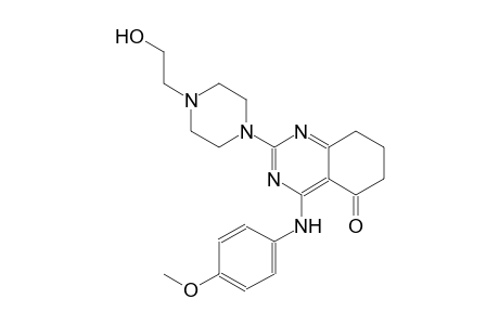 5(6H)-quinazolinone, 7,8-dihydro-2-[4-(2-hydroxyethyl)-1-piperazinyl]-4-[(4-methoxyphenyl)amino]-