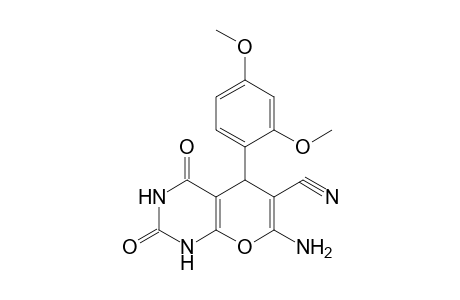 7-Amino-5-(2,4-dimethoxyphenyl)-2,4-diketo-1,5-dihydropyrano[2,3-d]pyrimidine-6-carbonitrile