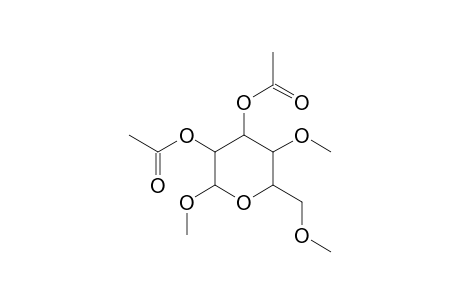 Methyl 2,3-di-O-acetyl-4,6-di-O-methylhexopyranoside