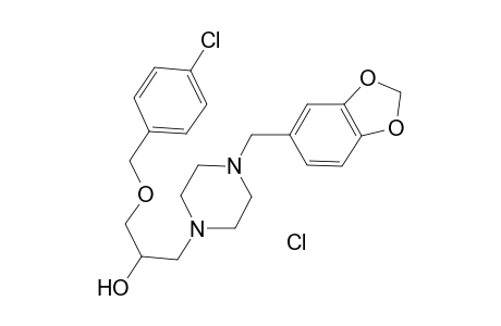1-(4-Benzo[1,3]dioxol-5-ylmethyl-piperazin-1-yl)-3-(4-chloro-benzyloxy)-propan-2-ol hydrochloride