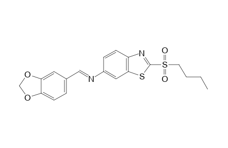 2-(butylsulfonyl)-6-piperonylideneaminobenzothiazole
