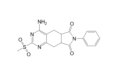 4-Amino-2-(methylsulfonyl)-7-phenyl-8a,9-dihydro-5H-pyrrolo[3,4-g]quinazoline-6,8(5aH,7H)-dione