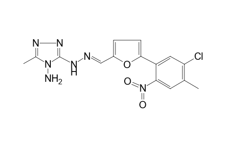 (4-amino-5-methyl-1,2,4-triazol-3-yl)-[(E)-[5-(5-chloro-4-methyl-2-nitro-phenyl)-2-furyl]methyleneamino]amine