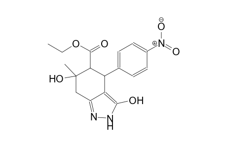 ethyl 3,6-dihydroxy-6-methyl-4-(4-nitrophenyl)-4,5,6,7-tetrahydro-2H-indazole-5-carboxylate