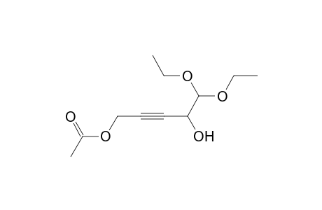 5,5-Diethoxy-4-hydroxypent-2-ynyl acetate