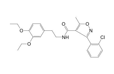 3-(2-Chlorophenyl)-N-[2-(3,4-diethoxyphenyl)ethyl]-5-methyl-1,2-oxazole-4-carboxamide