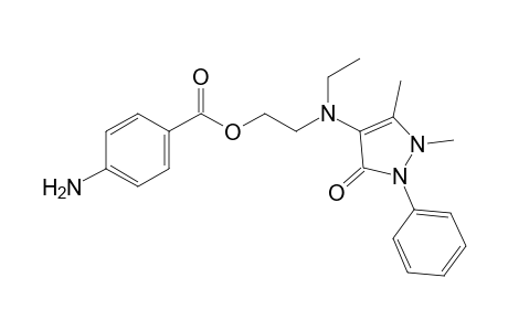 p-aminobenzoic acid, 2-[(antipyrinylethyl)amino]ethyl ester